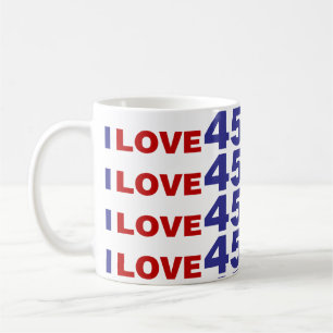 I Love 45 Coffee Mug