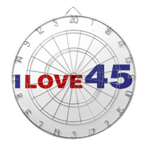 I Love 45 Dartboard