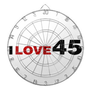I Love 45 Dartboard