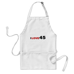 I Love 45 Standard Apron