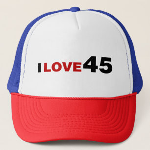 I Love 45 Trucker Hat