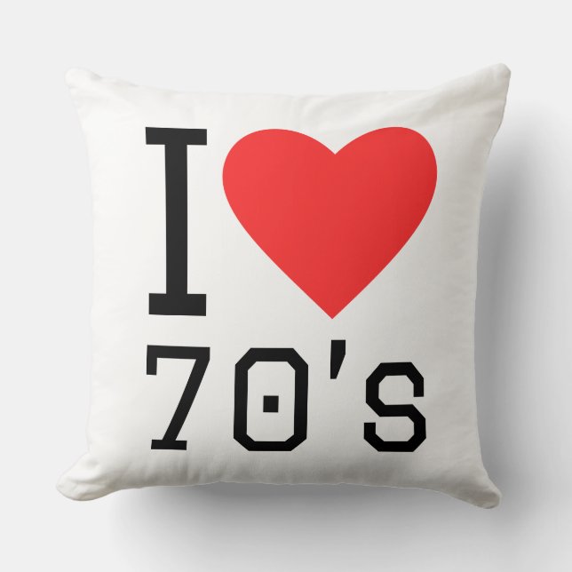 I love 70s cushion (Front)