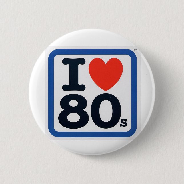 I love 80s Badge (Front)