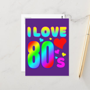 I Love 80s Postcard