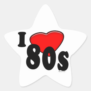 I Love 80s Sticker