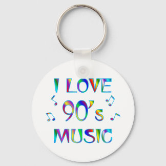 I Love 90's Key Ring