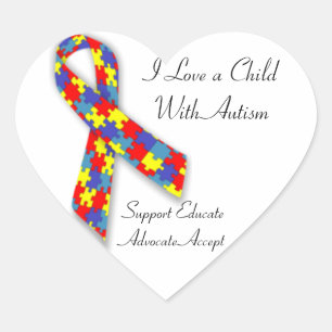 I love a child with Autism Sticker