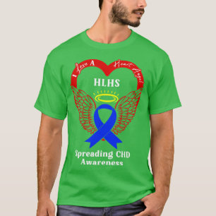 I Love a Heart Angel HLHS Spreading CHD Awareness T-Shirt