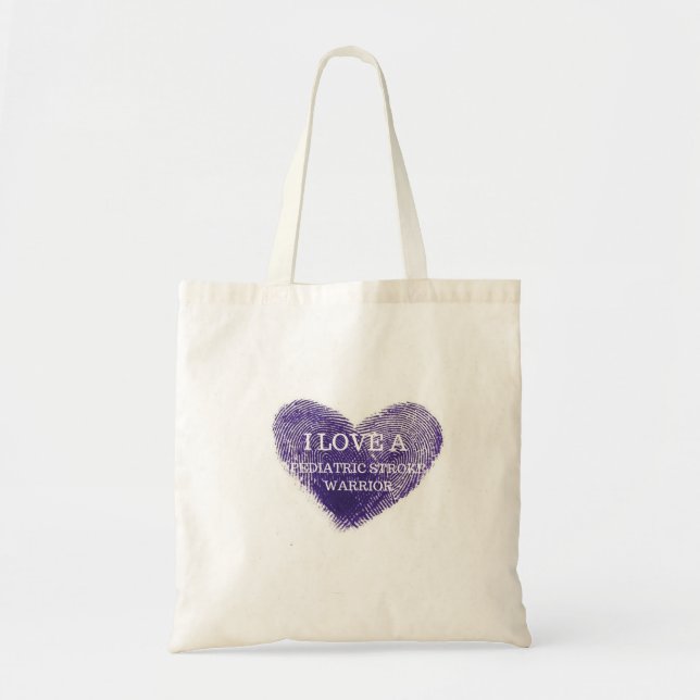 I love a Paediatrics Stroke Warrior Reusable Tote Bag (Front)