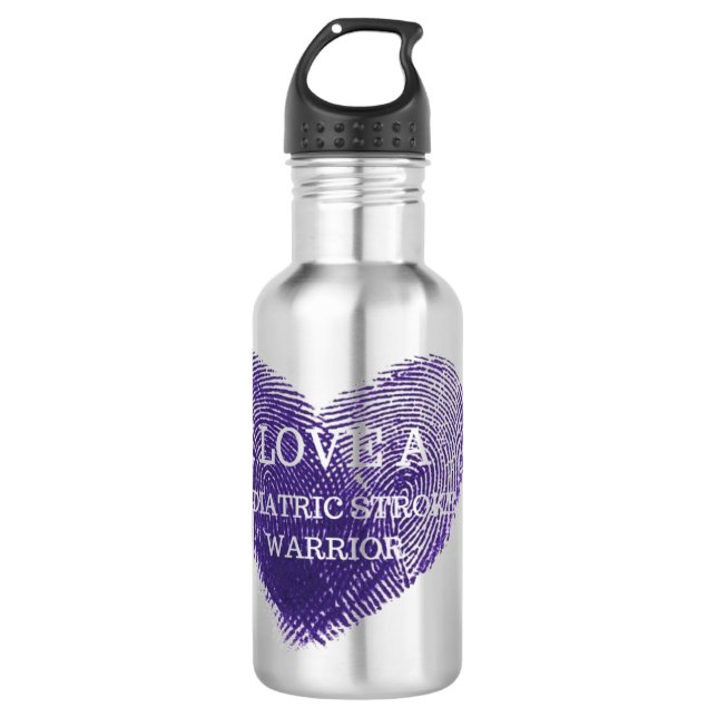 I love a paediatrics stroke warrior water bottle (Front)