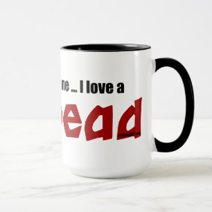 I Love a Redhead Mug