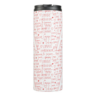 I Love A You — Personalized Initial “A” Romantic Thermal Tumbler