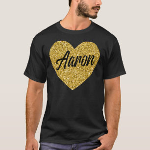I Love Aaron Cute Aaron Heart for Men Women Boys o T-Shirt