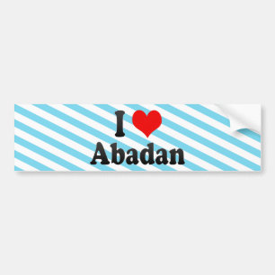 I Love Abadan, Iran Bumper Sticker