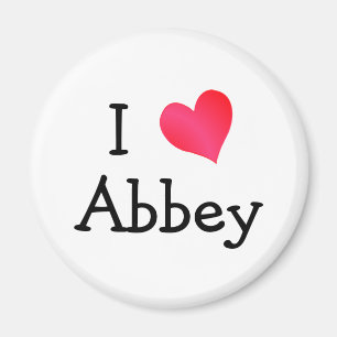 I Love Abbey Magnet