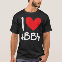 I Love Abby Name Personalized Girl Woman BFF Frien