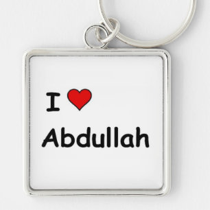 I Love Abdullah Key Ring