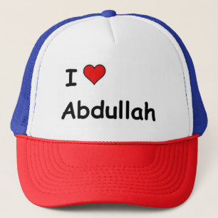I Love Abdullah Trucker Hat