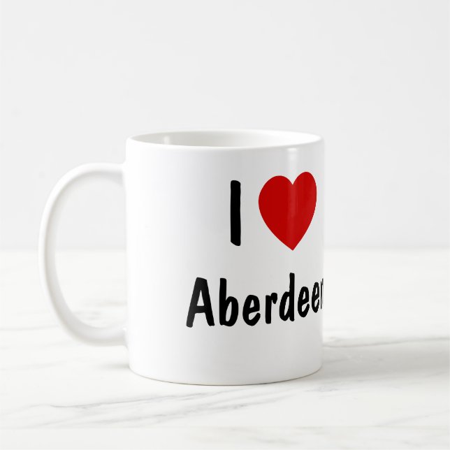 I Love Aberdeen Coffee Mug (Left)