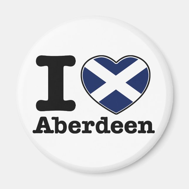 I love Aberdeen Magnet (Front)