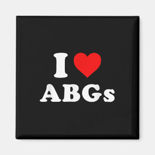 I Love Abgs Funny I Love Asian Baby Girls Magnet
