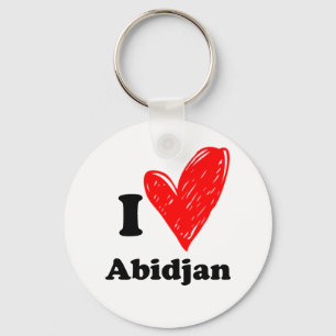 I love Abidjan Key Ring