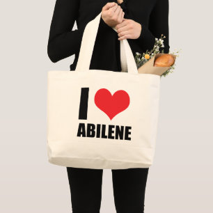 I love Abilene Large Tote Bag