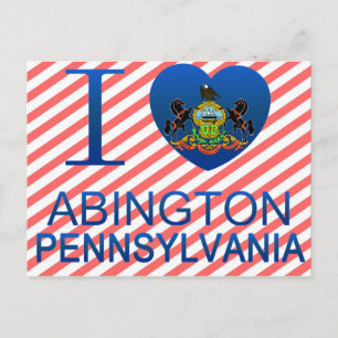 I Love Abington, PA Postcard