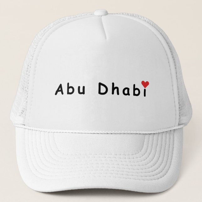 I love Abu Dhabi Trucker Hat (Front)