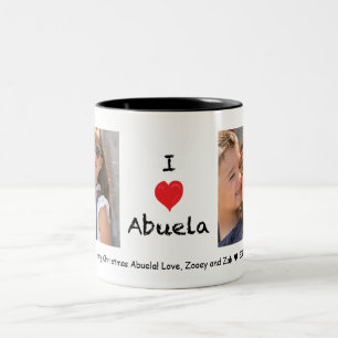 I love Abuela 2 Photo Customisable Mug