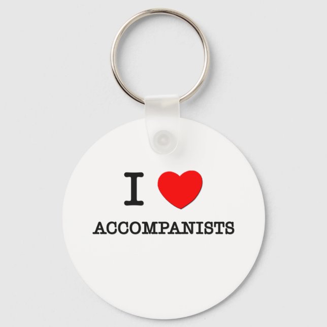 I Love Accompanists Key Ring (Front)