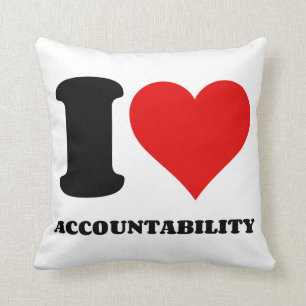 I LOVE ACCOUNTABILITY CUSHION
