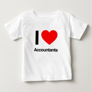 i love accountants baby T-Shirt