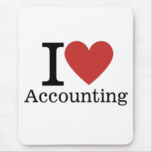 I ❤️ Love Accounting - Accounting Dept. - Mouse Mat