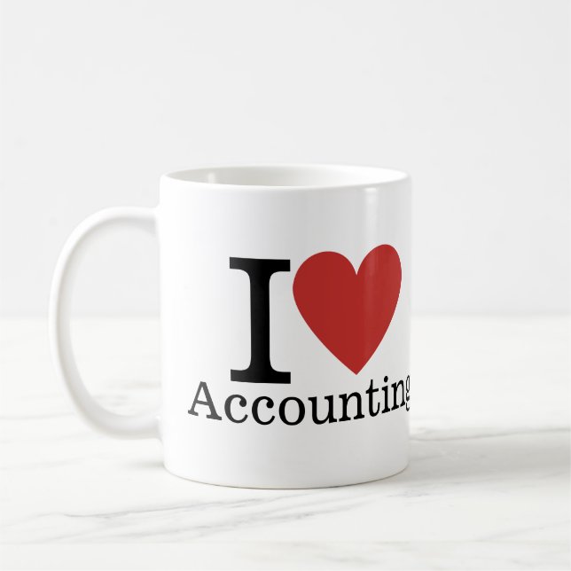 I ❤️ Love Accounting - Accounting Dept. - Mug (Left)
