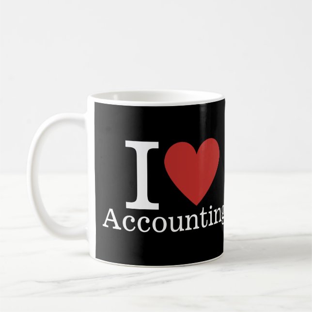 I ❤️ Love Accounting - Accounting Dept. - Mug (Left)