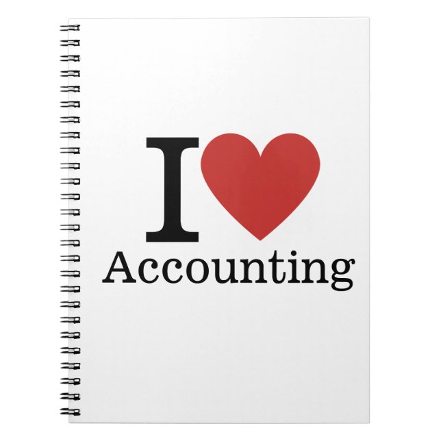 I ❤️ Love Accounting - Accounting Dept. - Notebook (Front)