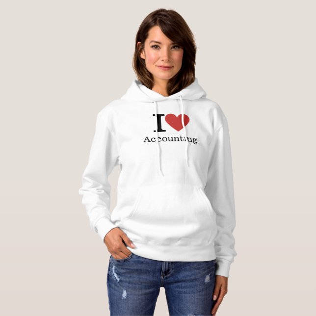 I ❤️ Love Accounting HOODIE - Accounting Dept. (Front Full)