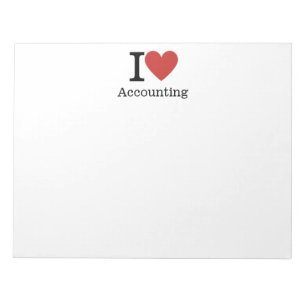 I ❤️ Love Accounting NOTEPAD - Accounting Dept.
