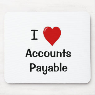 I Love Accounts Payable Mouse Mat
