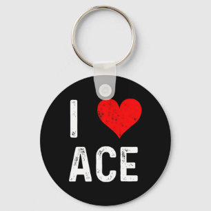 I Love Ace  Key Ring