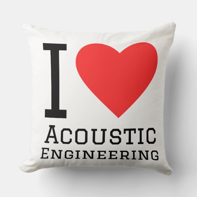 I love acoustic engineering  cushion (Front)