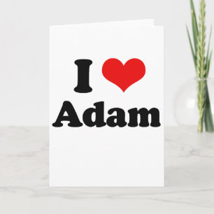 I Love Adam  Card