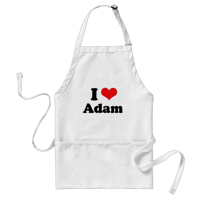 I Love Adam   Standard Apron (Front)