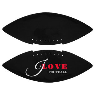 I love ( add your text) Black Valentine Gift American Football