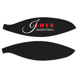 I love ( add your text) Black Valentine Gift Basketball