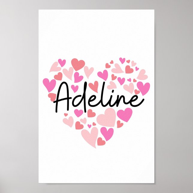 I love Adeline Poster (Front)