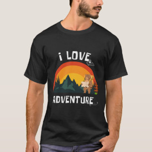 I Love Adventure Bear Explorer - Backpacking Hikin T-Shirt