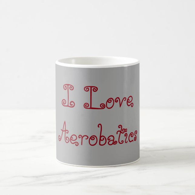 I Love Aerobatics Coffee Mug (Center)