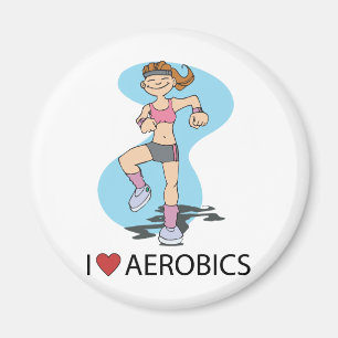 I Love Aerobics Magnet